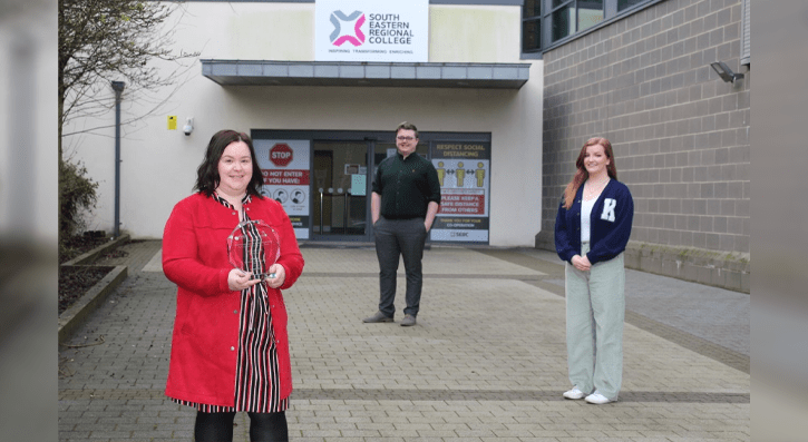 South Eastern Regional College’s Student Engagement Team, has been honoured for its work in supporting the wellbeing of its students, ensuring an inclusive learning environment across its campuses in Northern Ireland. 